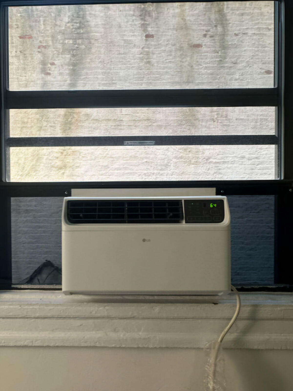 Tinted plexiglass AC installation 3