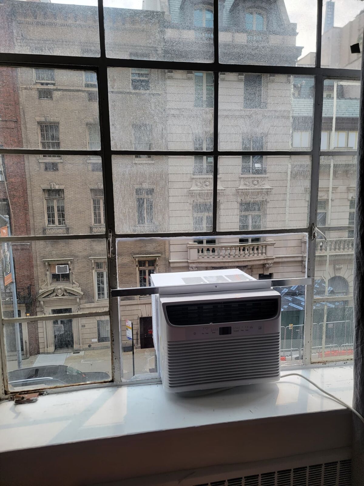 Clear plexiglass AC installation 6