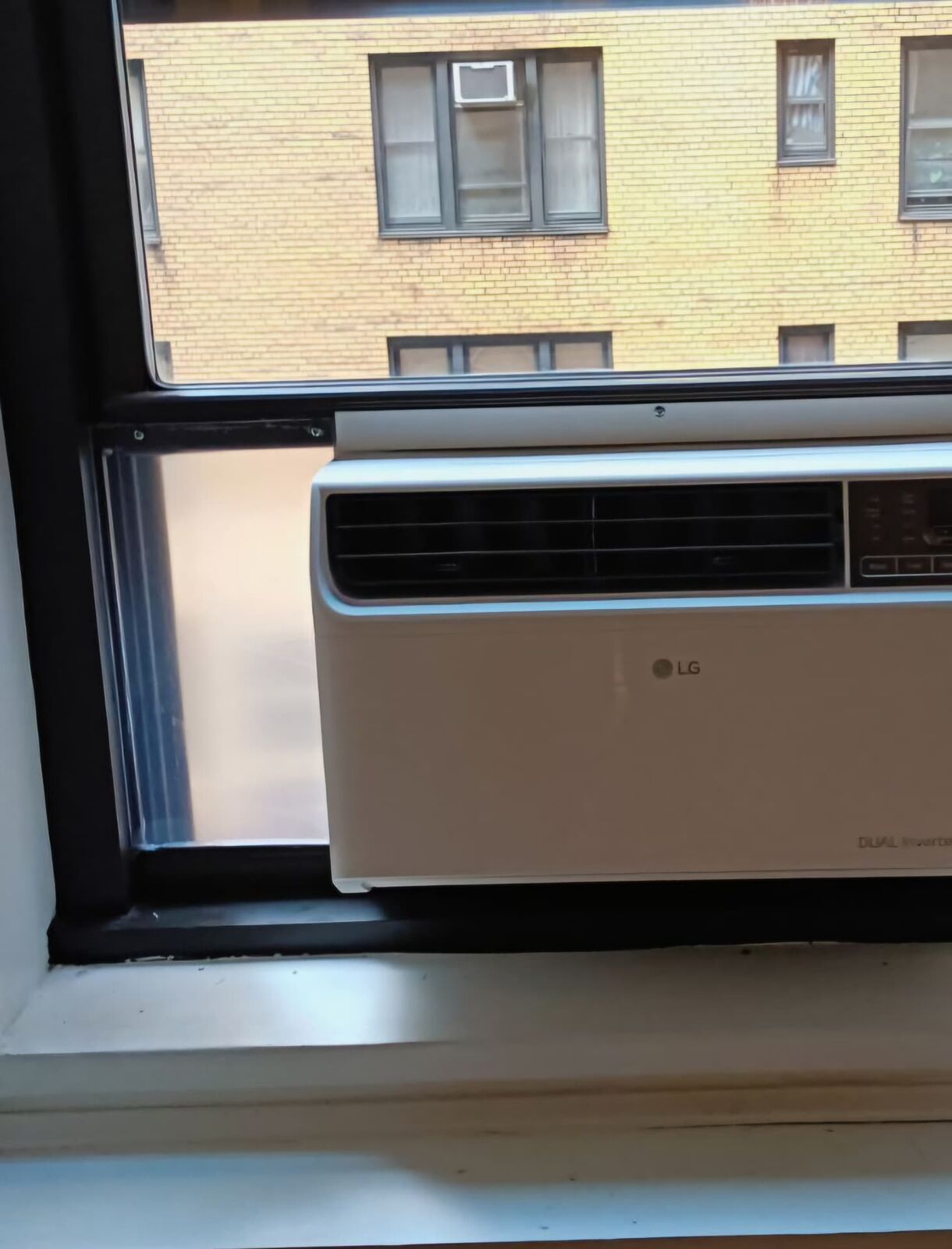 Frosted plexiglass AC installation 7