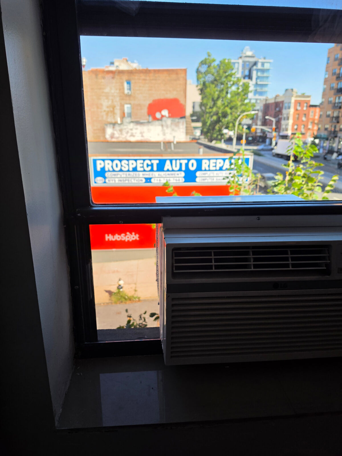 Tinted plexiglass AC installation 6