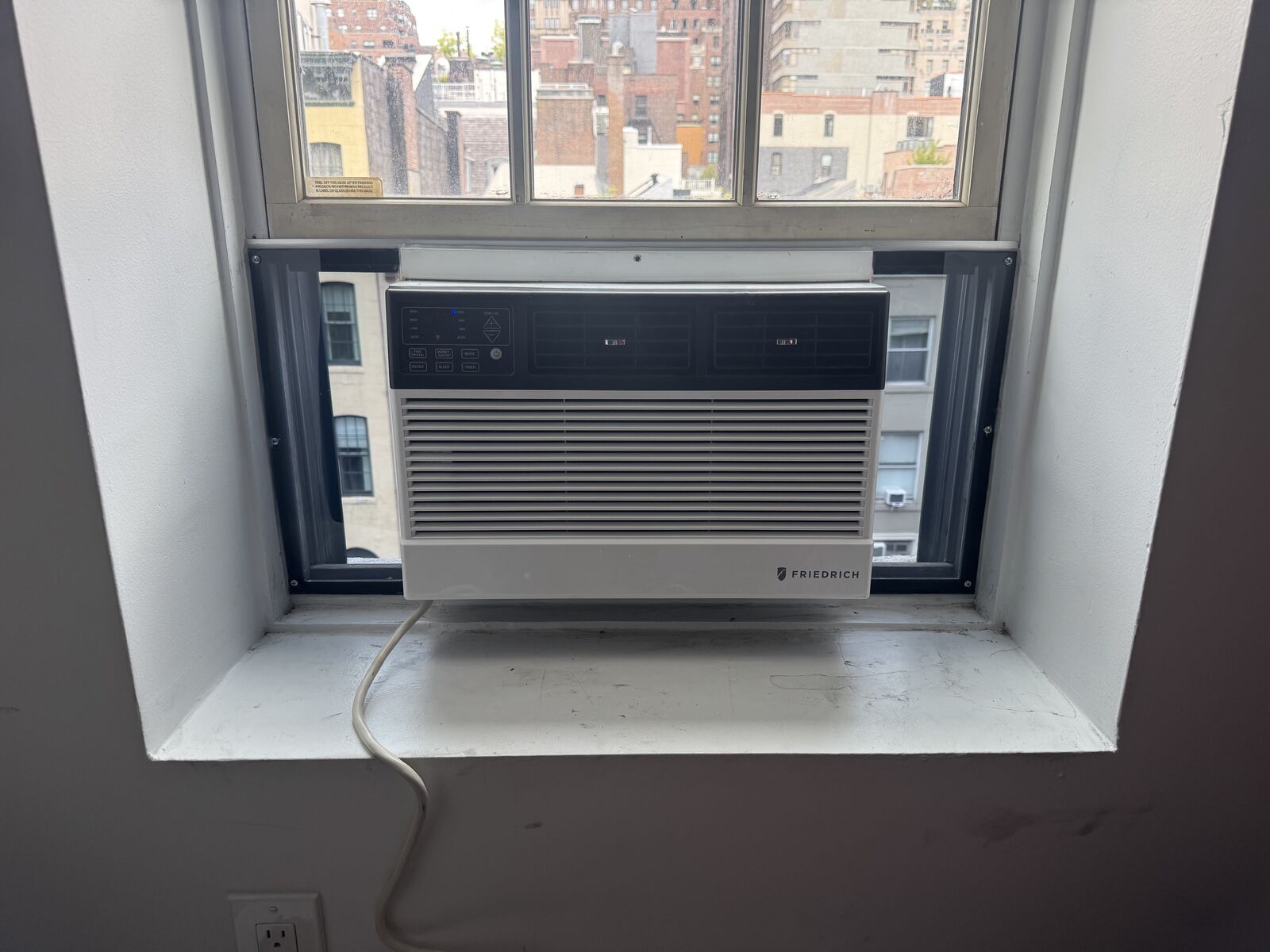 Tinted plexiglass AC installation 1